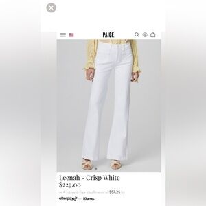 PAIGE Leenah jeans -Size 31 - $60